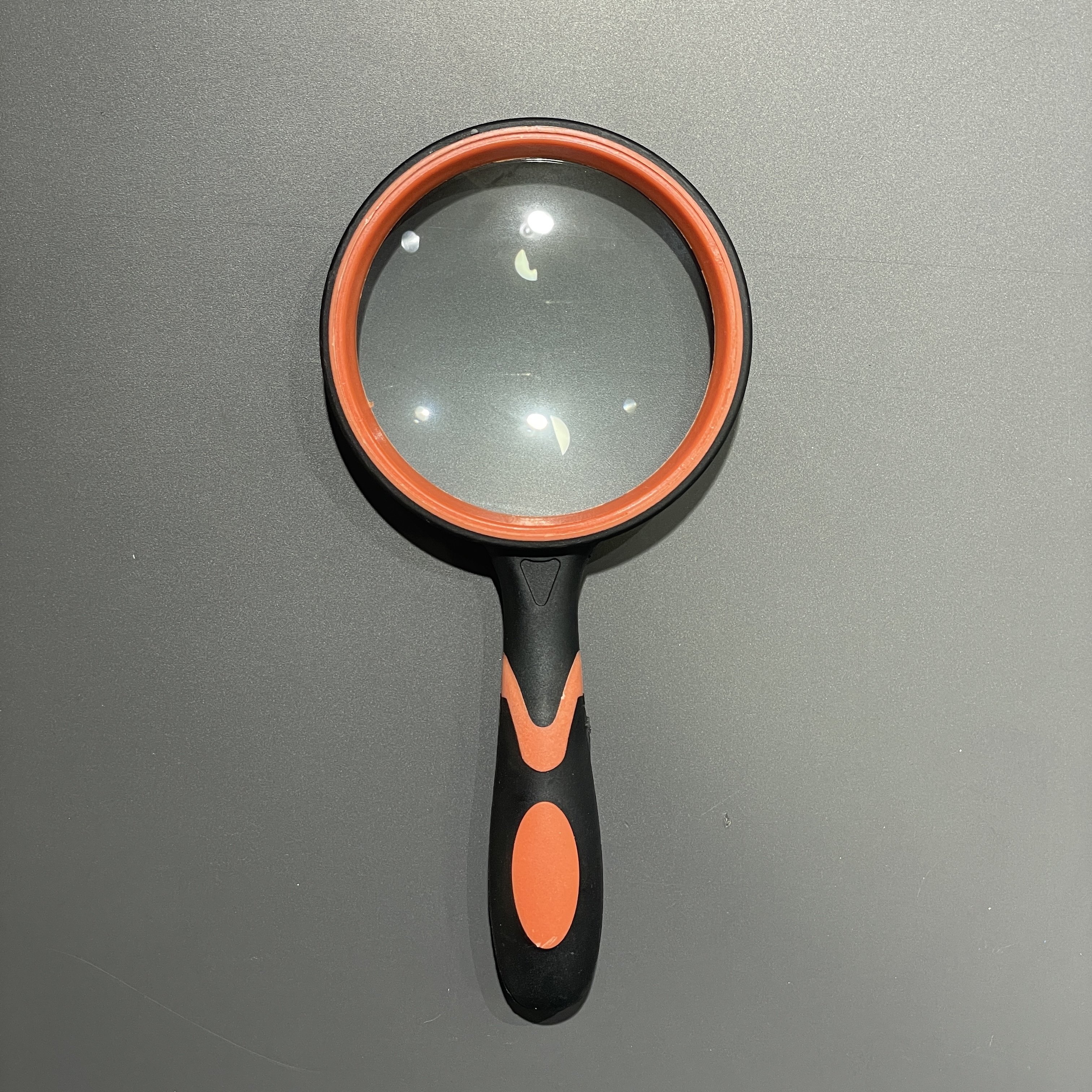 Vera Sanat 110 mm Turuncu Silikon Saplı El Büyüteci DT7676