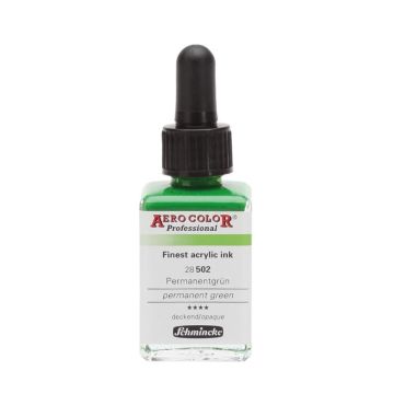 Schmincke Aerocolor Akrilik Mürekkep 28 ml 502 Permanent Green