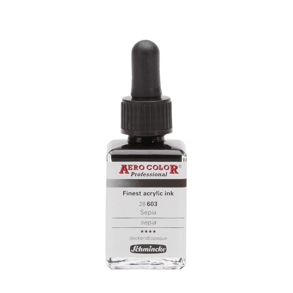 Schmincke Aerocolor Akrilik Mürekkep 28 ml 603 Sepia