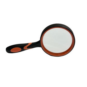 Vera Sanat 60 mm Turuncu Silikon Saplı El Büyüteci DT7673