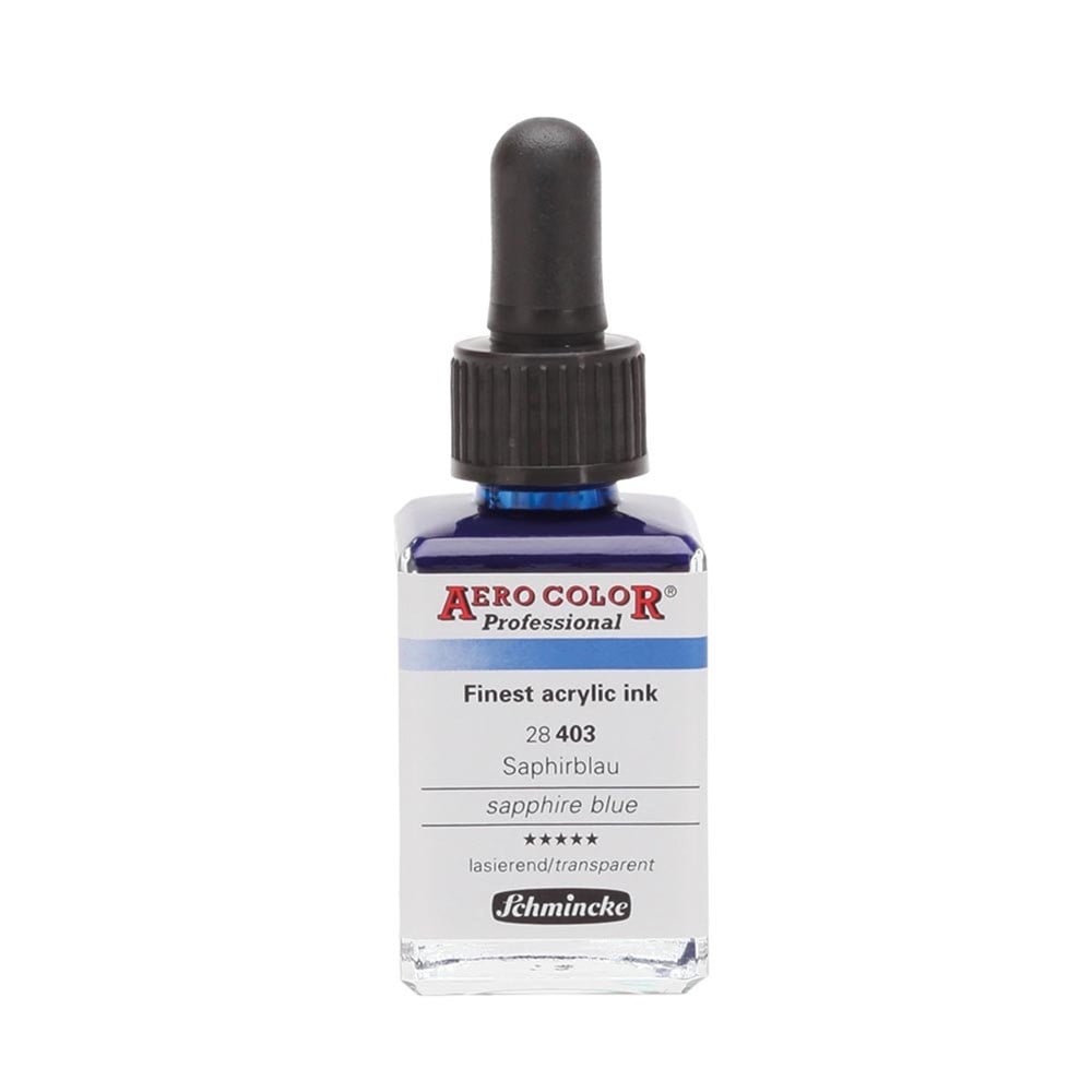 Schmincke Aerocolor Akrilik Mürekkep 28 ml 403 Sapphire Blue