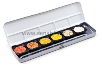 Finetec 6\'lı Yaldız Sulu Boya Seti FO600