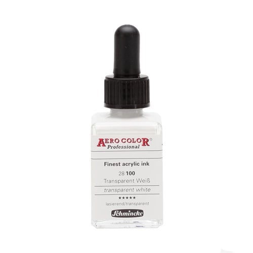 Schmincke Aerocolor Akrilik Mürekkep 28 ml 100 Transparent White