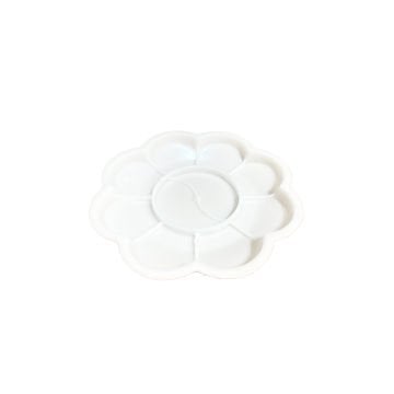 Vera Sanat 8+2 Godeli 8 cm Çiçek Desenli Plastik Palet