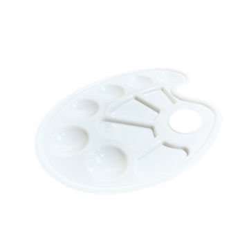 Vera Sanat 10 Godeli 16x22 cm Oval Plastik Palet