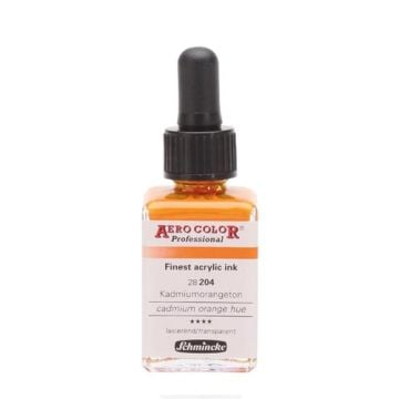 Schmincke Aerocolor Akrilik Mürekkep 28 ml 204 Cadmium Orange Hue