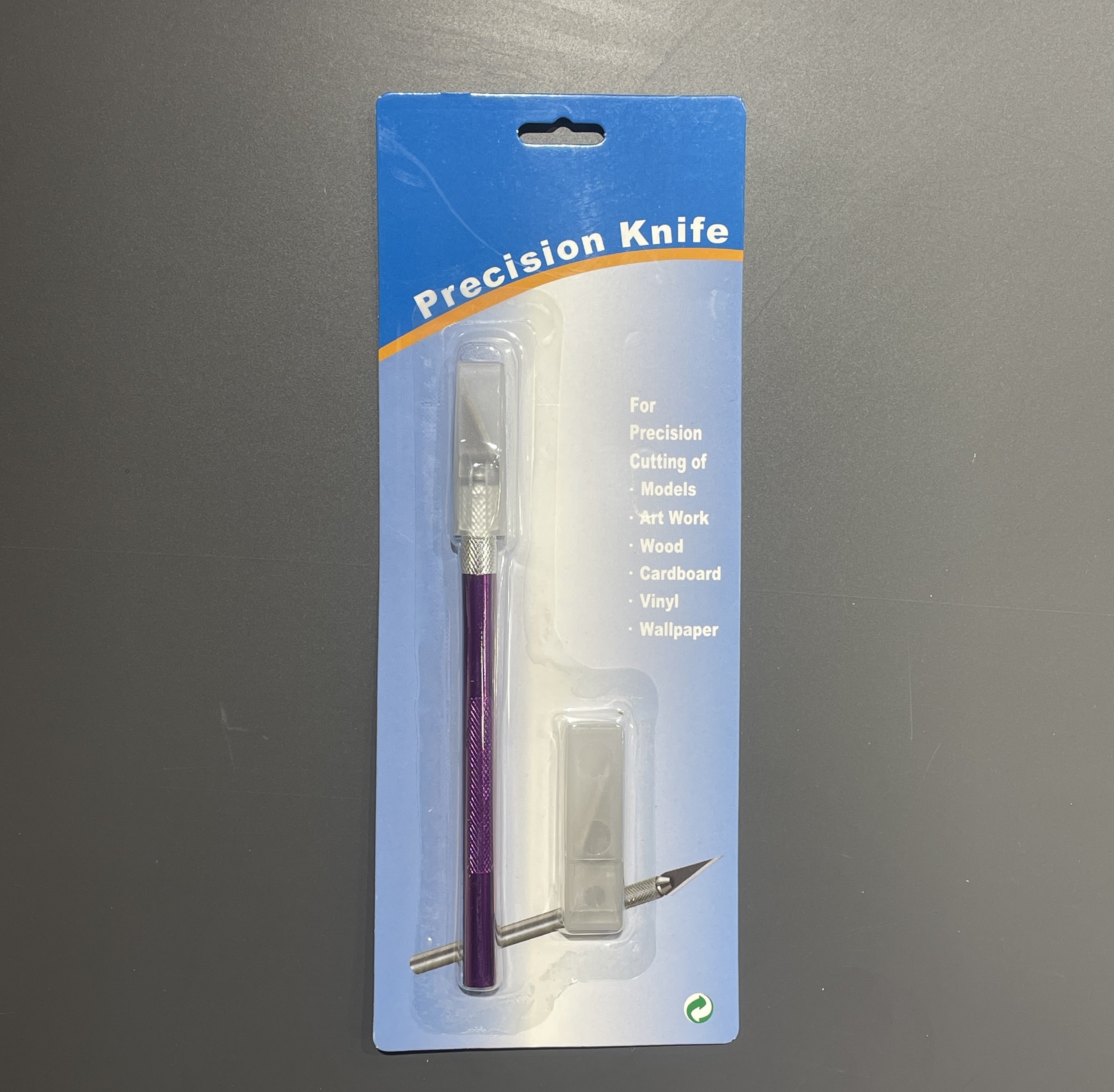 Vera Sanat Precision Knife Mor Metal Saplı Kretuar Bıçağı 5'Li Yedekli