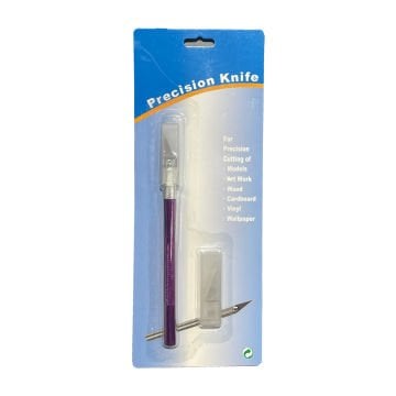 Vera Sanat Precision Knife Mor Metal Saplı Kretuar Bıçağı 5'Li Yedekli