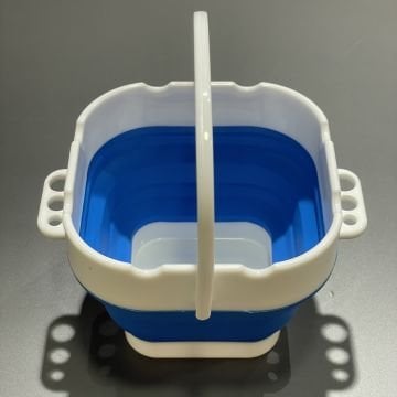 Vera Sanat Mavi Katlanabilir Fırça Yıkama Kabı 9.8 cm