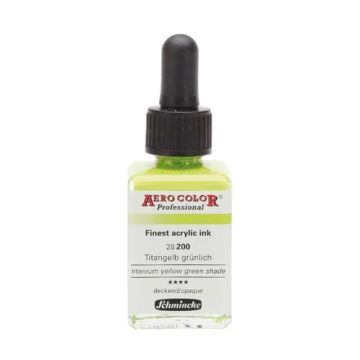 Schmincke Aerocolor Akrilik Mürekkep 28 ml 200 Titanium Yellow Green Shade