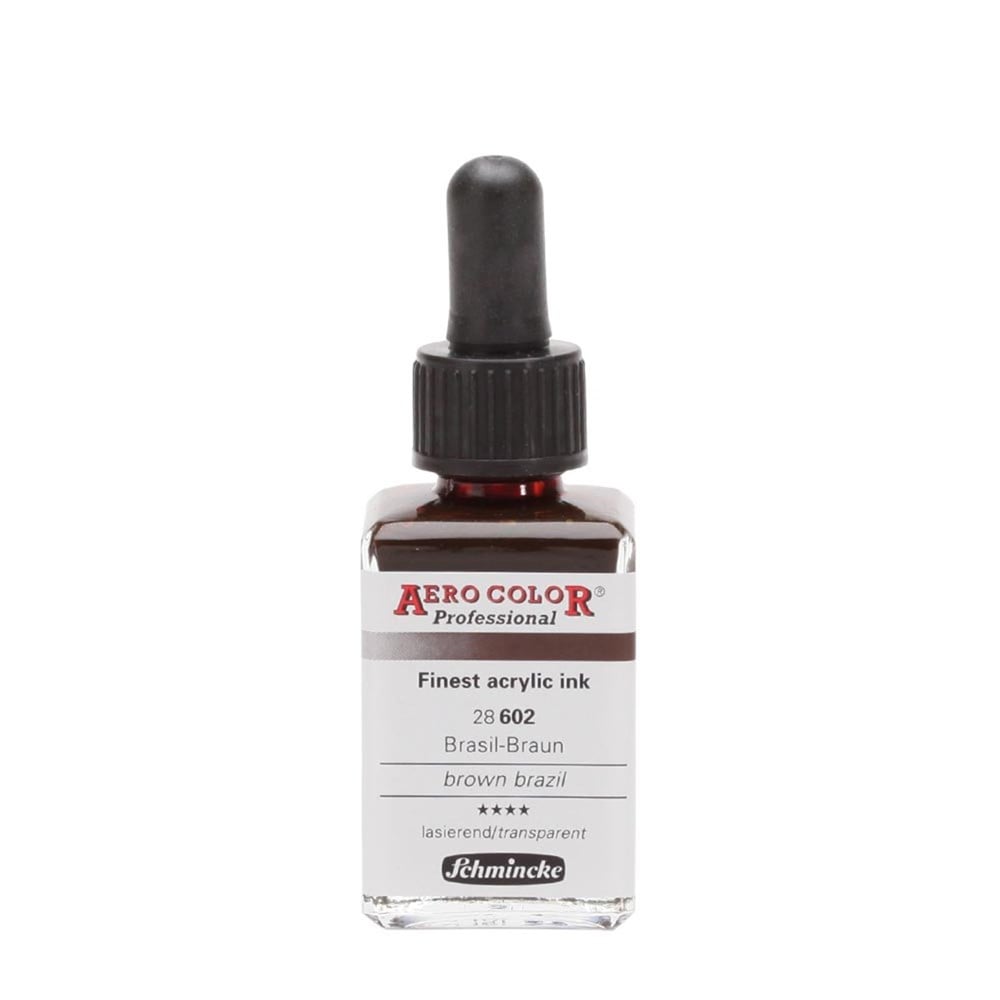 Schmincke Aerocolor Akrilik Mürekkep 28 ml 602 Brown Brazil