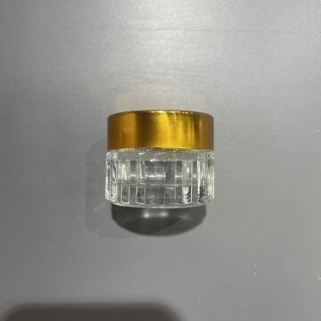 Vera Sanat 15 cc Altın Kapaklı Kristal Camlı Hokka