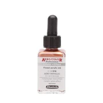 Schmincke Aerocolor Akrilik Mürekkep 28 ml 916 Aero Metallic Brilliant Bronze