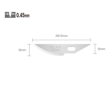Olfa Maket Bıçağı (8mm / AK-4 için) 5 Adet Yedek Uç / KB4-R/5