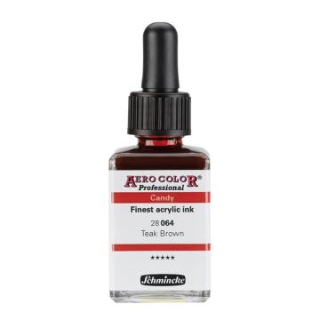 Schmincke Aerocolor Akrilik Mürekkep CANDY 28 ml 064 teak brown