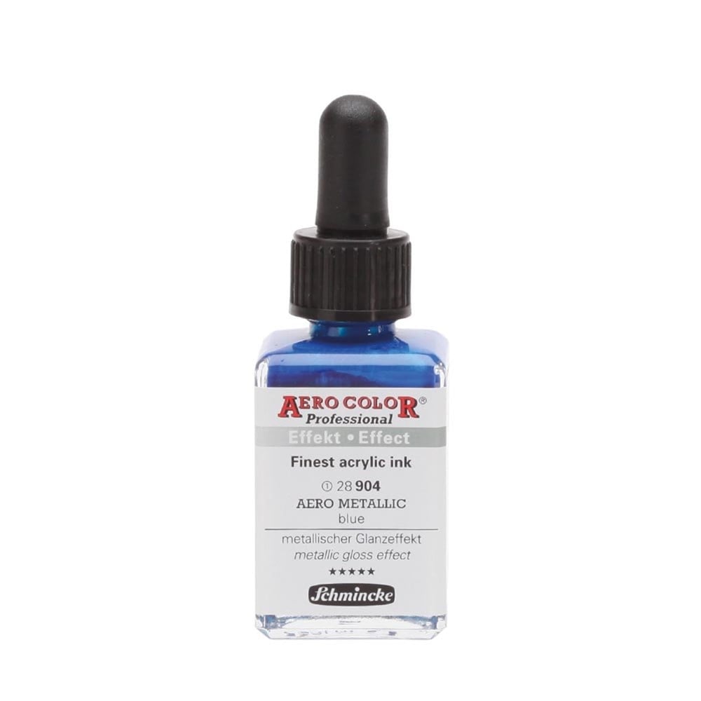 Schmincke Aerocolor Akrilik Mürekkep 28 ml 904 Aero metallic blue