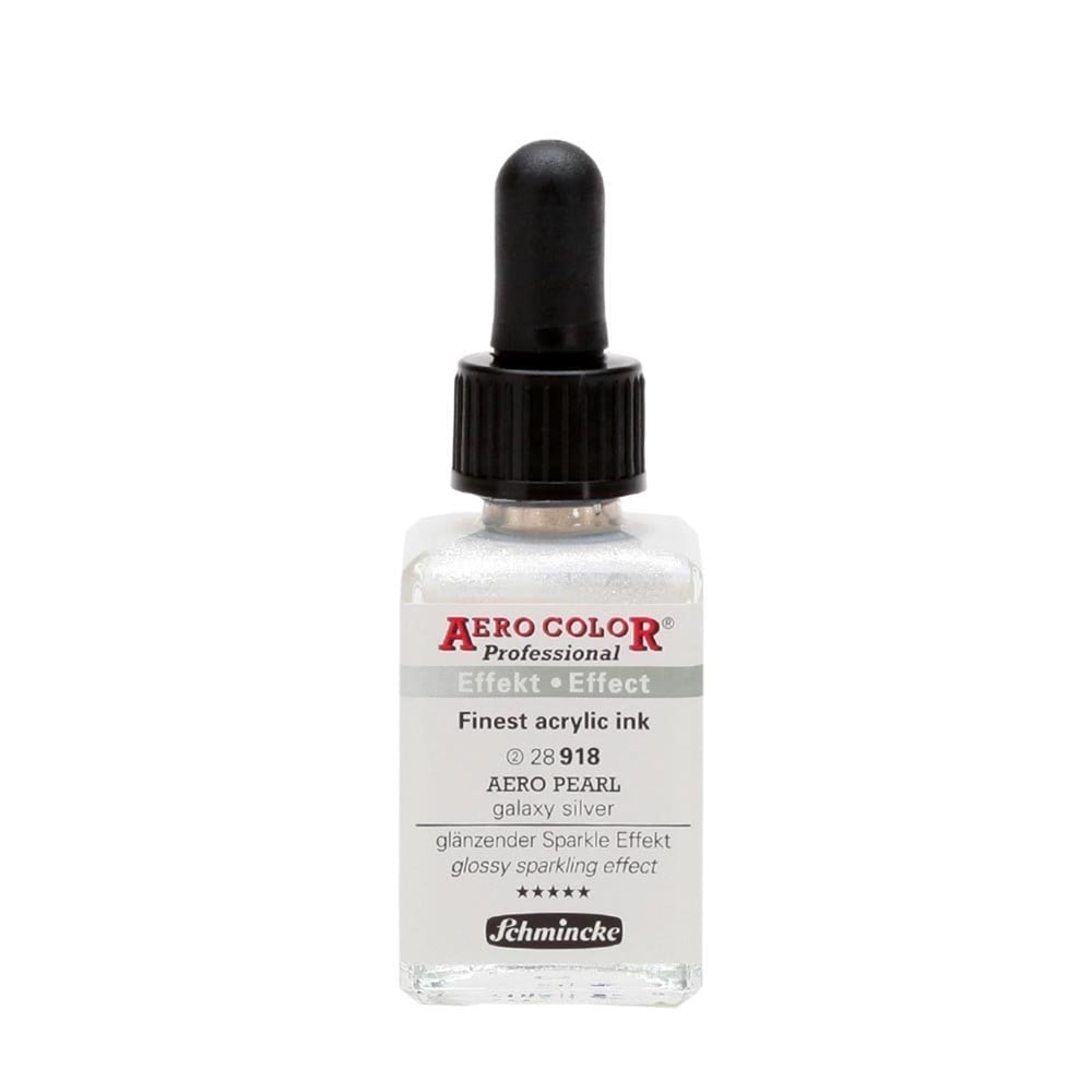 Schmincke Aerocolor Akrilik Mürekkep 28 ml 918 Aero pearl galaxy silver