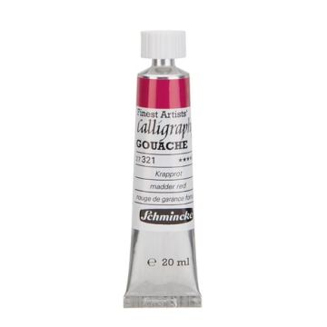 Schmincke 321 madder red calligraphy Gouache artist guaj Boya 20 ml