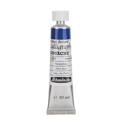 Schmincke 431 paris blue calligraphy Gouache artist guaj Boya 20 ml