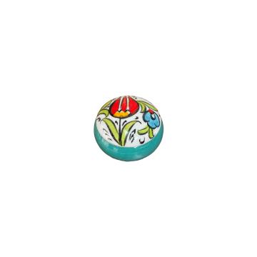 Tiryakiart Desenli Seramik Hokka 15 cc - Yeşil