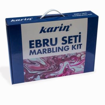 KARİN KOLAY EBRU BAŞLANGIÇ SETİ-büyük 35X50 CM 12 RENKLİ