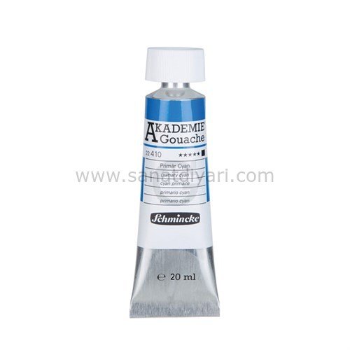 Schmincke Akademie Gouache boya 410 primary cyan 20 ml