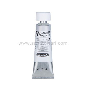 Schmincke Akademie Gouache boya 800 silver 20 ml