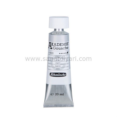 Schmincke Akademie Gouache boya 800 silver 20 ml
