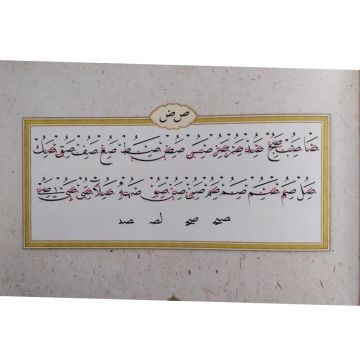 Hattat Mehmed Şevki Efendi'nin 'Nesih' Meşk Mecmuası