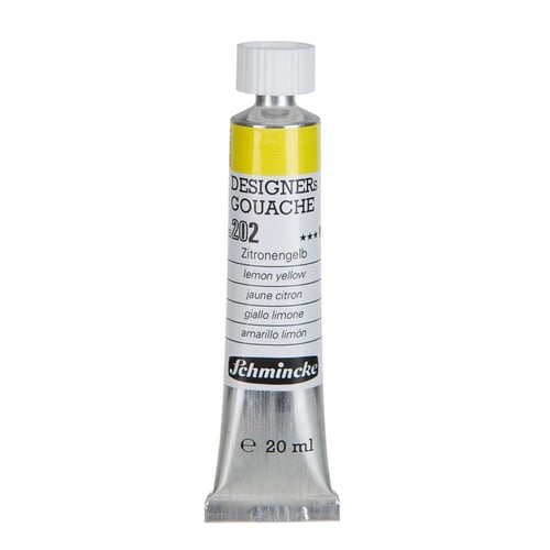 Schmincke 202 Lemon Yellow HKS Designers' Gouache Boya 20 ml