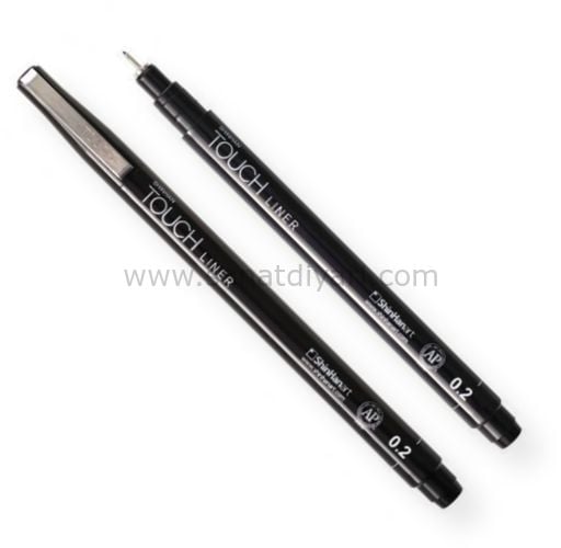 0,2 mm Siyah Shinhanart Touch Liner Teknik Çizim Kalemi