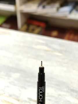 0,4 mm Siyah Shinhanart Touch Liner Teknik Çizim Kalemi
