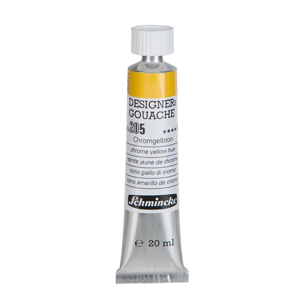 Schmincke 205 Chrome Yellow Hue HKS Designers' Gouache Boya 20 ml