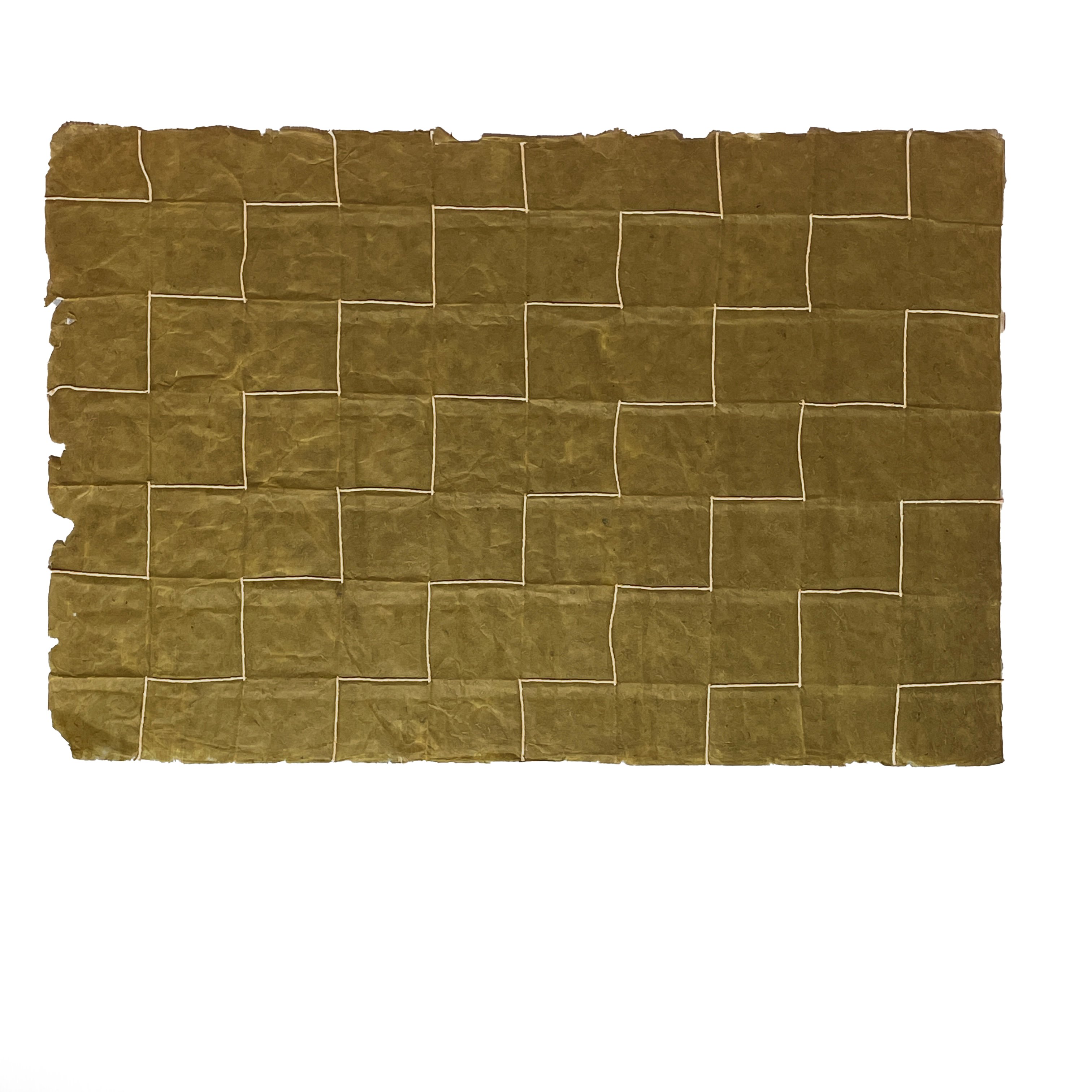 Tiryakiart Aharsız El Yapımı Asitsiz Nepal Kağıdı 50x70 cm fantezi kağıtlar YEŞİL İPLİ