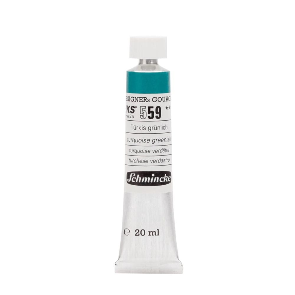Schmincke 559 Turquoise Greenish HKS Designers' Gouache Boya 20 ml
