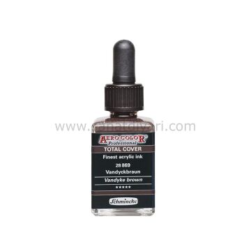 Schmincke Aerocolor Akrilik Mürekkep 28 ml 869 VANDYCKBRAUN   TOTAL COVER