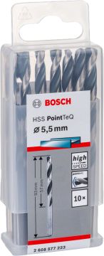 BOSCH 5,5 mm. HSS-PointTeQ (10'lu Paket İçerisinden 1 Adet) 2 608 577 223