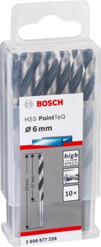 BOSCH 6,0 mm. HSS-PointTeQ (10'lu Paket İçerisinden 1 Adet) 2 608 577 228