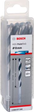 BOSCH 8,0 mm. HSS-PointTeQ (10'lu Paket İçerisinden 1 Adet) 2 608 577 248