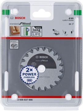 BOSCH Standard for Wood 85*15 mm 20 Diş (Akülü) 2 608 837 666