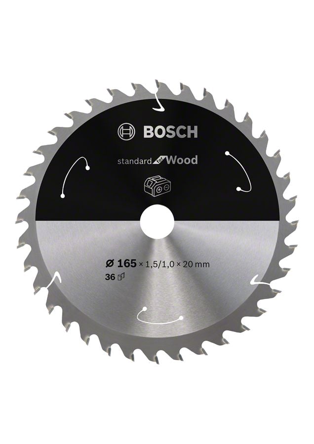 BOSCH Standard for Wood 165*20 mm 36 Diş (Akülü) 2 608 837 686