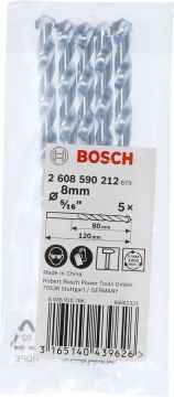 BOSCH 8 mm. Impact Beton Matkap Ucu (5'li Paket İçerisinden 1 Adet) 2 608 590 212