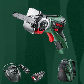 BOSCH DIYmix (Ev & Bahçe Kullanımı) Easy Cut 12 12 Volt 1,5 Ah. Tek Akülü NanoBlade Testere (Sırt Çantası İçerisinde)