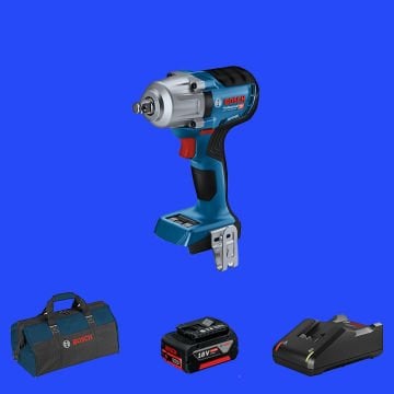 BOSCH GDS 18 V-450 PC Profesyonel 1/2 Kare Girişli 18 Volt 5,0 Ah Tek Akülü Somun Sıkma (Kömürsüz Motor) (L-BOXX Çanta İçerisinde)