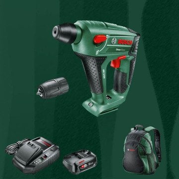 BOSCH DIYmix (Ev & Bahçe Kullanımı) Uneo Maxx  18 Volt 2,5 Ah. Tek Akülü 3'ü 1 Arada El Aleti (Vidalama/Delme/Darbeli Delme) (Sırt Çantası İçerisinde)