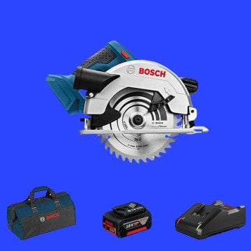 BOSCH GKS 18 V-57 Profesyonel 18 Volt 5 Ah Tek Akülü Daire Testere (Bez Çanta)