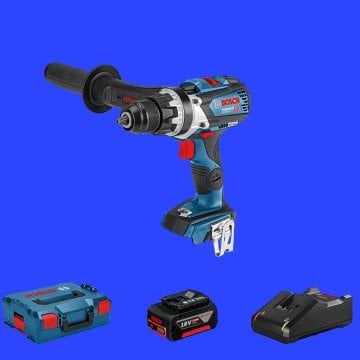 BOSCH GSR 18 V-110 C Profesyonel 18 Volt 5 Ah Tek Akülü Delme Vidalama (Kömürsüz Motor) (L-Boxx Çanta)