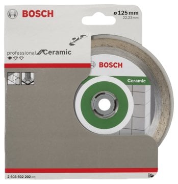 BOSCH 125 mm. Seramik Profesyonel Elmas Bıçak (10'lu Paket İçerisinden 1 Adet) 2 608 603 232 (2 608 602 202)