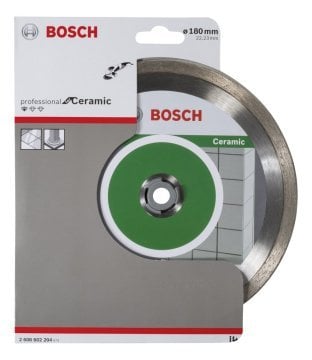 BOSCH 180 mm. Seramik Profesyonel Elmas Bıçak (10'lu Paket İçerisinden 1 Adet) 2 608 603 233 (2 608 602 204)