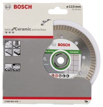 BOSCH 115 mm. Seramik Extra Turbo Elmas Bıçak 2 608 602 478